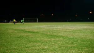 Stade de football illuminé pour la finale de la Coupe du monde 2026 Espagne-Argentine