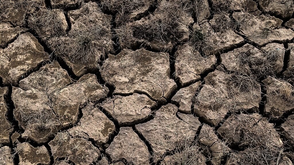 Sol craquelé par la sécheresse, symbole des restrictions d'eau en France en 2026