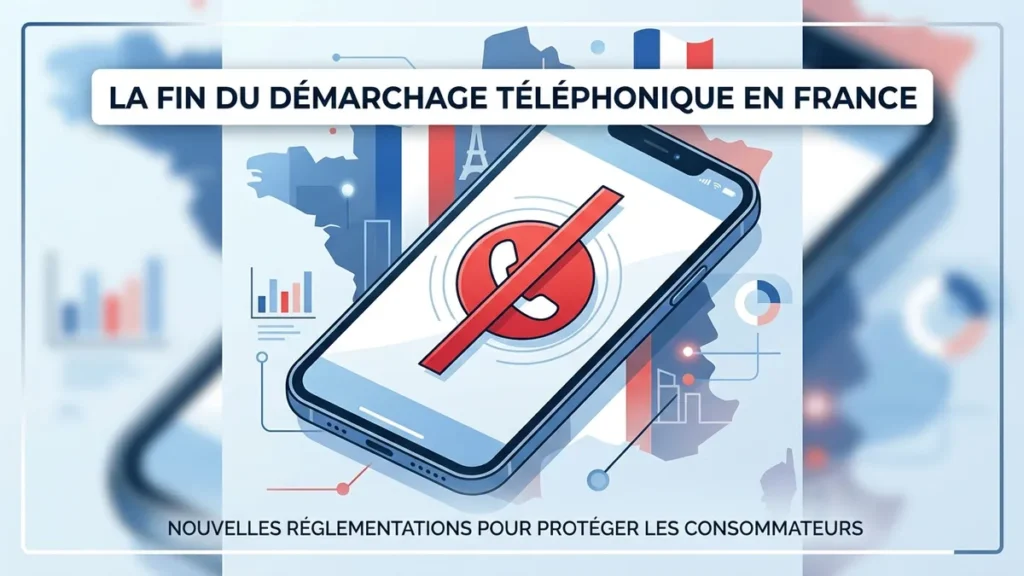 Smartphone sonnant avec indication d'appel commercial bloqué sur écran tactile