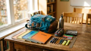 Fournitures scolaires cartable cahiers stylo allocation rentree 2026