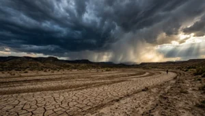 Secheresse sol craquel et orages violents meteo france 23 aout 2026