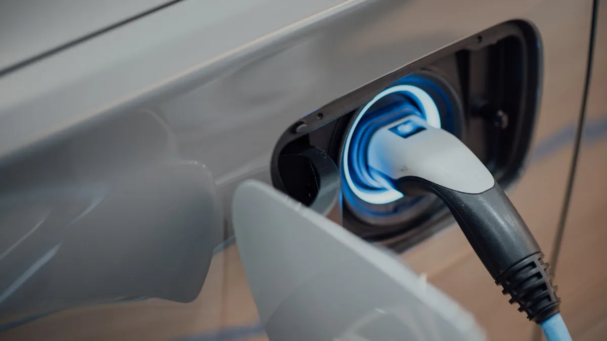 Prise de recharge rapide pour véhicule électrique propre et écologique