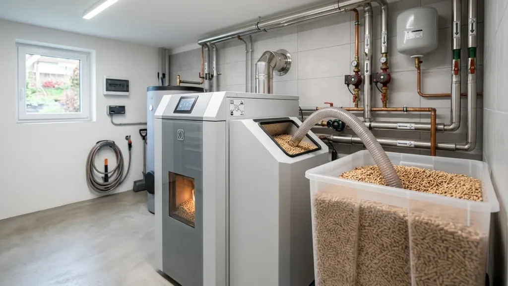 Chaudière à Granulés de Bois (Pellets) en 2026 : Prix de Pose, Aides de l'État jusqu'à 10 000 € et Marques Recommandées