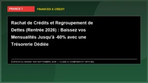 Rachat de Crédits et Regroupement de Dettes (Rentrée 2026) : Baissez vos Mensualités Jusqu'à -60% avec une Trésorerie Dédiée